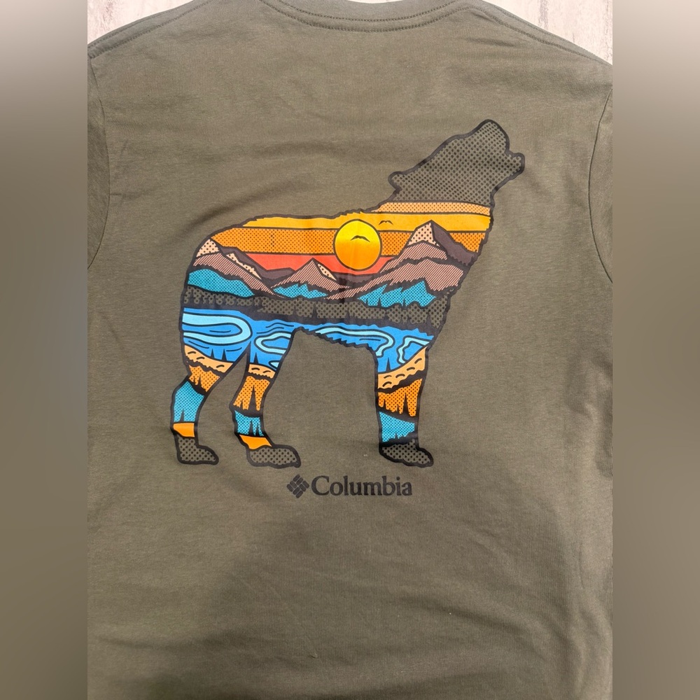 NWT Men’s Columbia Tee- Size M- Olive Green